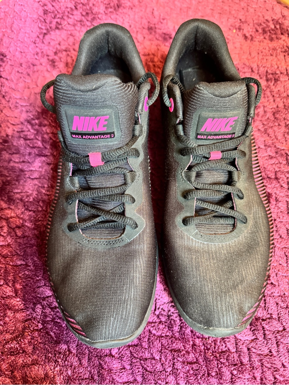 Nike Air Max Advantage 2 Black Pink Women's Running Shoes Size 9
